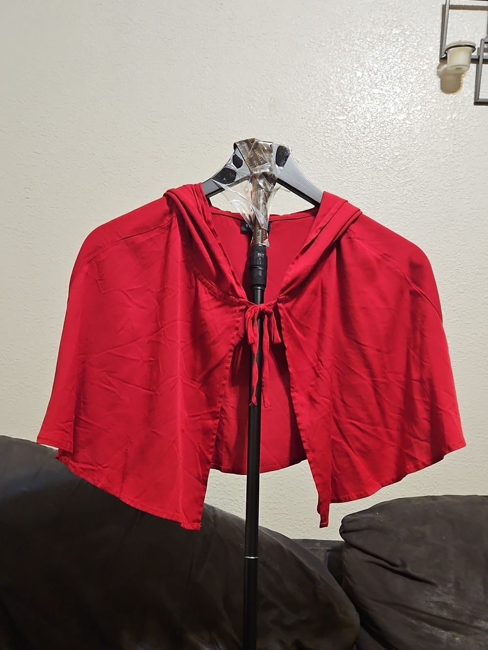 torrid Red Hooded Tie-Front Capelet